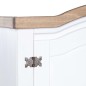 vidaXL Kleiderschrank Mexiko-Stil Kiefernholz 2 Türen Weiß vidaXL Kleiderschrank Mexiko-Stil Kiefernholz 2 Türen Weiß