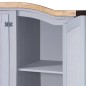 vidaXL Kleiderschrank Mexiko-Stil Kiefernholz 3 Türen Grau vidaXL Kleiderschrank Mexiko-Stil Kiefernholz 3 Türen Grau