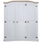 vidaXL Kleiderschrank Mexiko-Stil Kiefernholz 3 Türen Weiß vidaXL Kleiderschrank Mexiko-Stil Kiefernholz 3 Türen Weiß