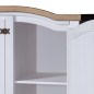 vidaXL Kleiderschrank Mexiko-Stil Kiefernholz 3 Türen Weiß vidaXL Kleiderschrank Mexiko-Stil Kiefernholz 3 Türen Weiß