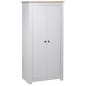 vidaXL Kleiderschrank Weiß 80×50×171,5 cm Kiefer Massiv Panama Serie vidaXL Kleiderschrank Weiß 80×50×171,5 cm Kiefer Massiv Panama Serie
