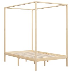 vidaXL Himmelbett-Gestell Massivholz Kiefer 140 x 200 cm
