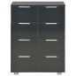 vidaXL Sideboard Hochglanz-Schwarz 60x35x80 cm Holzwerkstoff vidaXL Sideboard Hochglanz-Schwarz 60x35x80 cm Holzwerkstoff