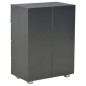 vidaXL Sideboard Hochglanz-Schwarz 60x35x80 cm Holzwerkstoff vidaXL Sideboard Hochglanz-Schwarz 60x35x80 cm Holzwerkstoff