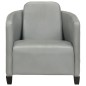 vidaXL Sessel Grau Echtleder vidaXL Sessel Grau Echtleder