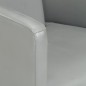 vidaXL Sessel Grau Echtleder vidaXL Sessel Grau Echtleder