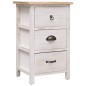 vidaXL Beistellschrank 35x25x57 cm Massivholz Paulownia vidaXL Beistellschrank 35x25x57 cm Massivholz Paulownia