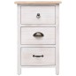 vidaXL Beistellschrank 35x25x57 cm Massivholz Paulownia vidaXL Beistellschrank 35x25x57 cm Massivholz Paulownia