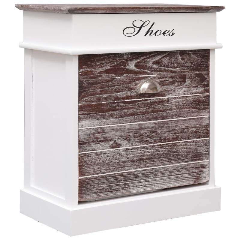 vidaXL Schuhschrank Braun 50 x 28 x 58 cm Paulownia Holz vidaXL Schuhschrank Braun 50 x 28 x 58 cm Paulownia Holz
