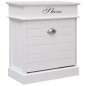 vidaXL Schuhschrank Weiß 50 x 28 x 58 cm Paulownia Holz vidaXL Schuhschrank Weiß 50 x 28 x 58 cm Paulownia Holz