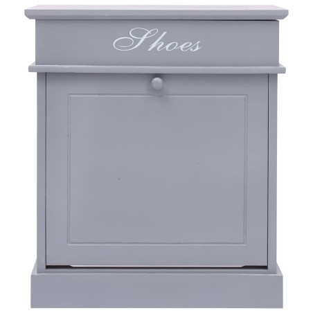 vidaXL Schuhschrank Grau 50 x 28 x 58 cm Paulownia Holz