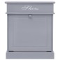 vidaXL Schuhschrank Grau 50 x 28 x 58 cm Paulownia Holz vidaXL Schuhschrank Grau 50 x 28 x 58 cm Paulownia Holz