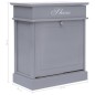 vidaXL Schuhschrank Grau 50 x 28 x 58 cm Paulownia Holz vidaXL Schuhschrank Grau 50 x 28 x 58 cm Paulownia Holz