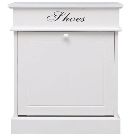 vidaXL Schuhschrank Weiß 50 x 28 x 58 cm Paulownia Holz