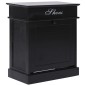 vidaXL Schuhschrank Schwarz 50 x 28 x 58 cm Paulownia Holz vidaXL Schuhschrank Schwarz 50 x 28 x 58 cm Paulownia Holz