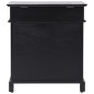 vidaXL Schuhschrank Schwarz 50 x 28 x 58 cm Paulownia Holz vidaXL Schuhschrank Schwarz 50 x 28 x 58 cm Paulownia Holz