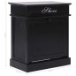 vidaXL Schuhschrank Schwarz 50 x 28 x 58 cm Paulownia Holz vidaXL Schuhschrank Schwarz 50 x 28 x 58 cm Paulownia Holz