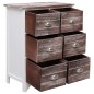 vidaXL Beistellschrank 6 Schubladen Braun 60x30x75cm Paulownia Holz vidaXL Beistellschrank 6 Schubladen Braun 60x30x75cm Paulownia Holz