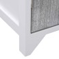 vidaXL Badezimmerschrank Weiß und Grau 46x24x116 cm Paulownia Holz vidaXL Badezimmerschrank Weiß und Grau 46x24x116 cm Paulownia Holz