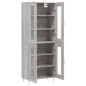 Highboard Grau Sonoma 69,5x34x180 cm Holzwerkstoff Highboard Grau Sonoma 69,5x34x180 cm Holzwerkstoff