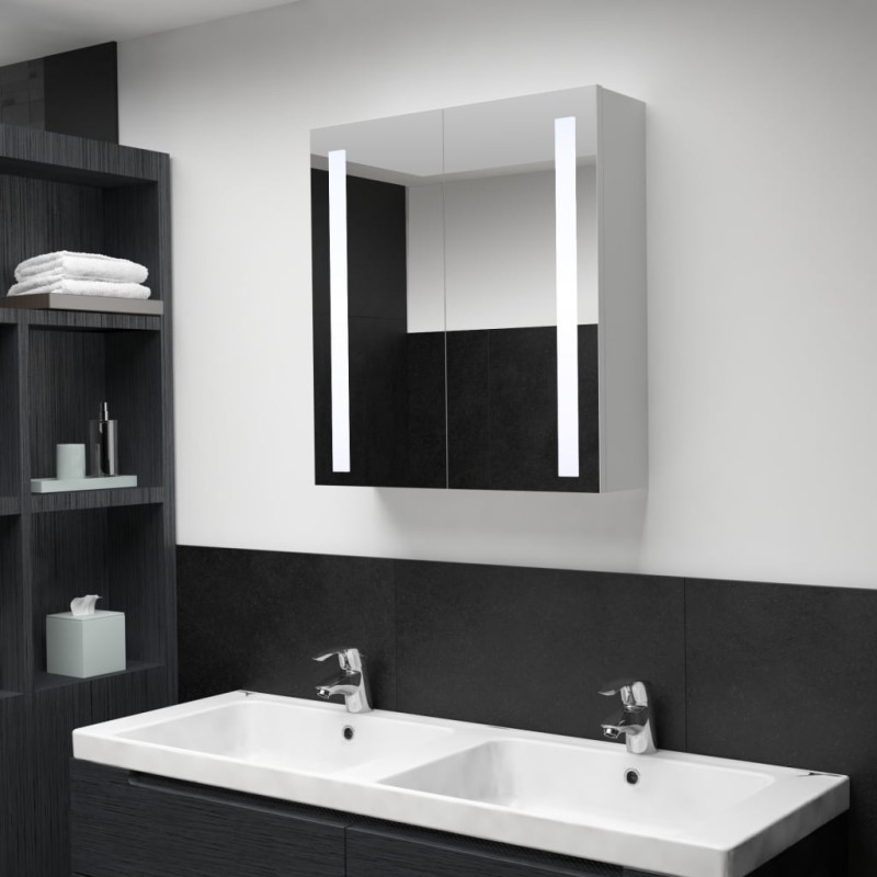 vidaXL LED-Spiegelschrank 60x14x62 cm vidaXL LED-Spiegelschrank 60x14x62 cm