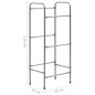 vidaXL Kastenregal für 3 Kisten Silber 50 x 33 x 116 cm Stahl vidaXL Kastenregal für 3 Kisten Silber 50 x 33 x 116 cm Stahl