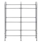vidaXL Lagerregal für 6 Kisten Silbern 96 x 33 x 116 cm Stahl vidaXL Lagerregal für 6 Kisten Silbern 96 x 33 x 116 cm Stahl