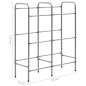vidaXL Lagerregal für 6 Kisten Silbern 96 x 33 x 116 cm Stahl vidaXL Lagerregal für 6 Kisten Silbern 96 x 33 x 116 cm Stahl