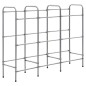 vidaXL Kastenregal für 9 Kisten Silber 145 x 33 x 116 cm Stahl vidaXL Kastenregal für 9 Kisten Silber 145 x 33 x 116 cm Stahl