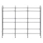 vidaXL Kastenregal für 9 Kisten Silber 145 x 33 x 116 cm Stahl vidaXL Kastenregal für 9 Kisten Silber 145 x 33 x 116 cm Stahl