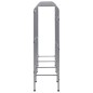 vidaXL Kastenregal für 9 Kisten Silber 145 x 33 x 116 cm Stahl vidaXL Kastenregal für 9 Kisten Silber 145 x 33 x 116 cm Stahl