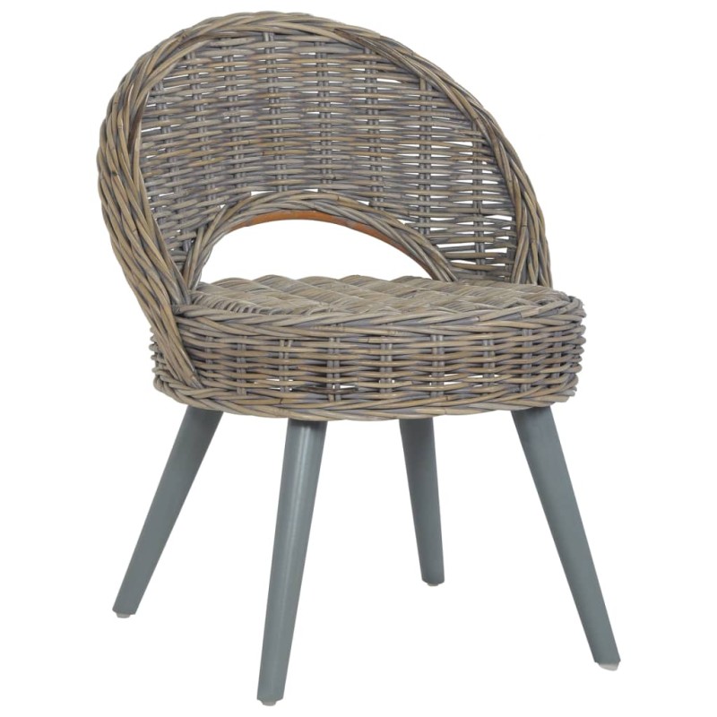 vidaXL Sessel Kubu-Rattan Grau vidaXL Sessel Kubu-Rattan Grau
