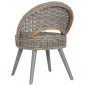 vidaXL Sessel Kubu-Rattan Grau vidaXL Sessel Kubu-Rattan Grau