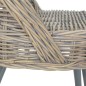 vidaXL Sessel Kubu-Rattan Grau vidaXL Sessel Kubu-Rattan Grau