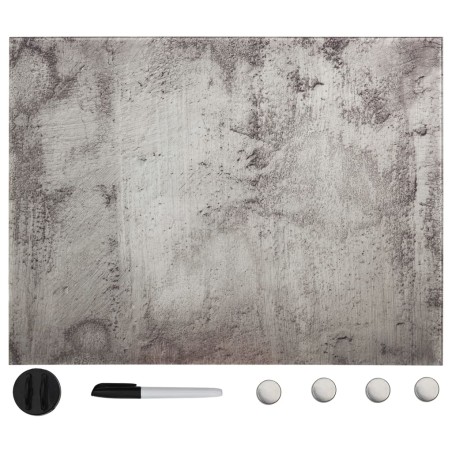 vidaXL Magnettafel Wandmontage Glas 80x60 cm