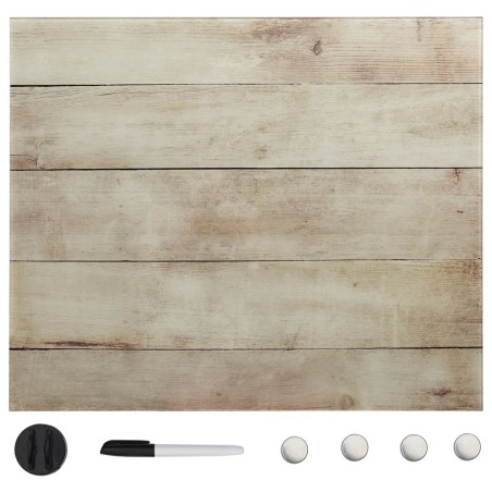 vidaXL Magnettafel Wandmontage Glas 40x40 cm