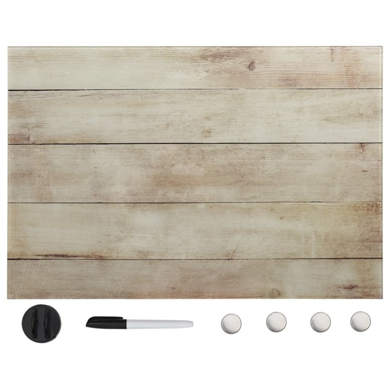 vidaXL Magnettafel Wandmontage Glas 60x40 cm vidaXL Magnettafel Wandmontage Glas 60x40 cm