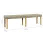 vidaXL Sitzbank 160 cm Natur Kubu-Rattan und Massivholz Mango vidaXL Sitzbank 160 cm Natur Kubu-Rattan und Massivholz Mango