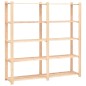 vidaXL Lagerregal mit 5 Böden 170×38×170 cm Kiefer Massivholz 500 kg vidaXL Lagerregal mit 5 Böden 170×38×170 cm Kiefer Massivholz 500 kg