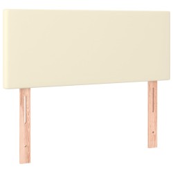 vidaXL Kopfteil Creme 100x5x78/88 cm Kunstleder