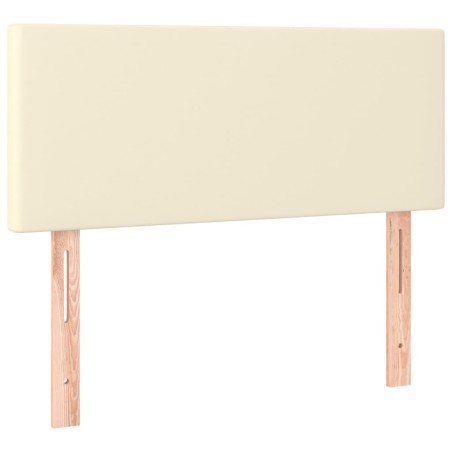 vidaXL Kopfteil Creme 100x5x78/88 cm Kunstleder