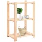 vidaXL Lagerregal mit 3 Böden 60×38×90 cm Kiefer Massivholz 150 kg vidaXL Lagerregal mit 3 Böden 60×38×90 cm Kiefer Massivholz 150 kg