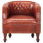 vidaXL Sessel Braun 62 x 58 x 65 cm Echtleder vidaXL Sessel Braun 62 x 58 x 65 cm Echtleder