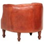 vidaXL Sessel Braun 62 x 58 x 65 cm Echtleder vidaXL Sessel Braun 62 x 58 x 65 cm Echtleder