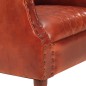 vidaXL Sessel Braun 62 x 58 x 65 cm Echtleder vidaXL Sessel Braun 62 x 58 x 65 cm Echtleder