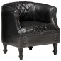 vidaXL Sessel Schwarz 62 x 58 x 65 cm Echtleder vidaXL Sessel Schwarz 62 x 58 x 65 cm Echtleder