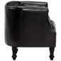 vidaXL Sessel Schwarz 62 x 58 x 65 cm Echtleder vidaXL Sessel Schwarz 62 x 58 x 65 cm Echtleder