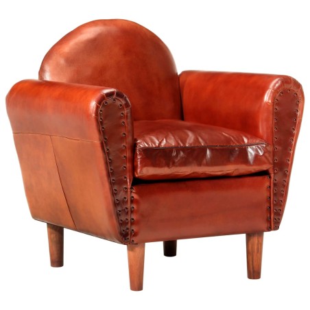 vidaXL Sessel Braun 77 x 65 x 79 cm Echtleder