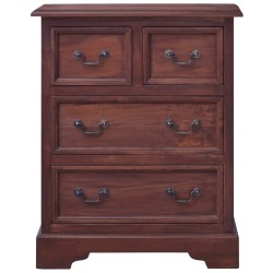 vidaXL Kommode Klassisch Braun Massivholz Mahagoni  