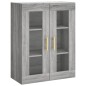 Highboard Grau Sonoma 69,5x34x180 cm Holzwerkstoff Highboard Grau Sonoma 69,5x34x180 cm Holzwerkstoff